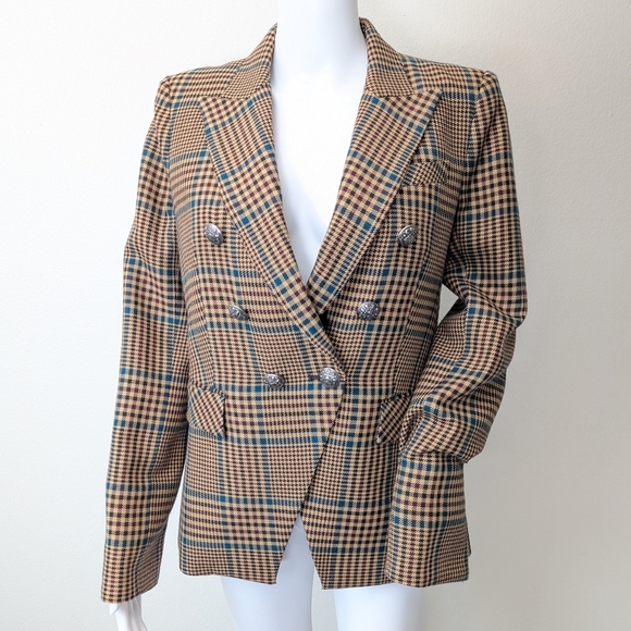 Veronica Beard Miller Plaid Wool Dickey Jacket Blazer Size 10 Celebrity - Picture 5 of 16